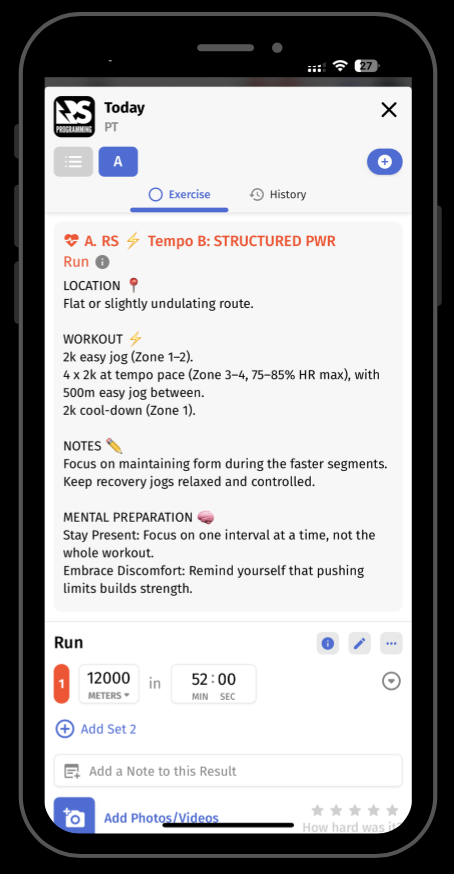 Screenshot der Munich Running Society App