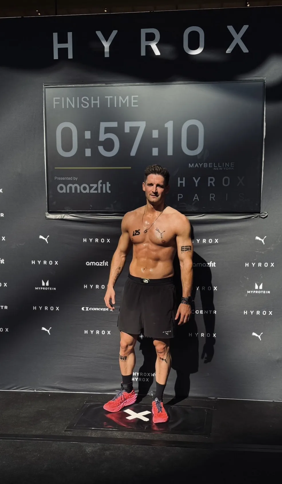Florian Gast after a HYROX Competition with a Sub-60 Minute Time in Pro Men Single
